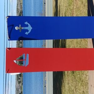 Coastal wall decor, boat & anchor NWT